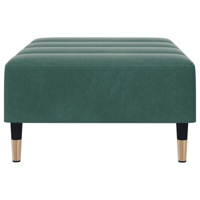 vidaXL Repose-pied vert foncé 77x55x31 cm velours