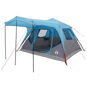 vidaXL Tente familiale Bleu 305 x 275 x 190 cm Polyester et Acier