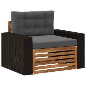 vidaXL Sofa de milieu ext&eacute;rieur Naturel