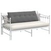 vidaXL Coussin de Dos Gris fonc&eacute; 140 x 50 cm Tissu en microfibre