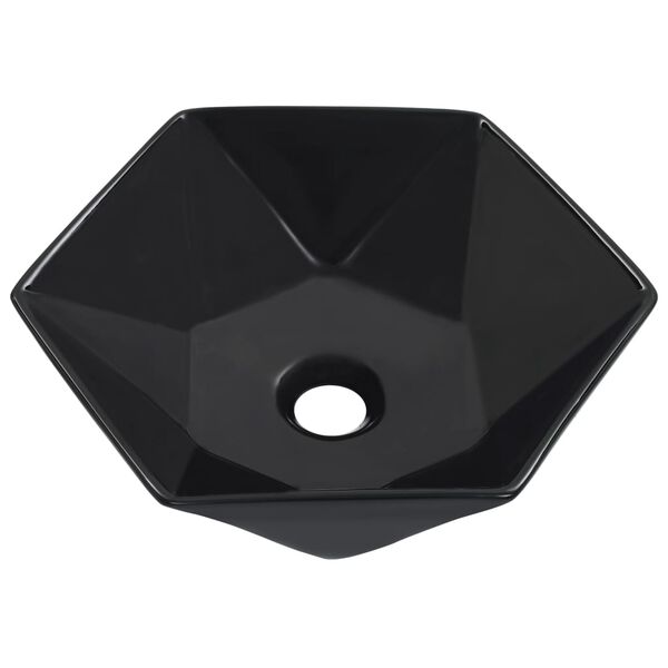 vidaXL Lavabo 41x36,5x12 cm C&eacute;ramique Noir