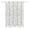 EISL Rideau de douche avec mosa&iuml;que gris 200x180x0,2 cm