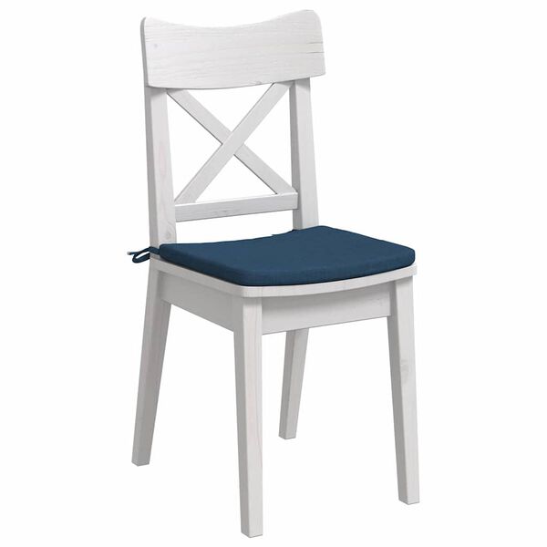vidaXL Coussins de si&egrave;ge 4 pcs Bleu 40 x 40 x 3 cm tissu