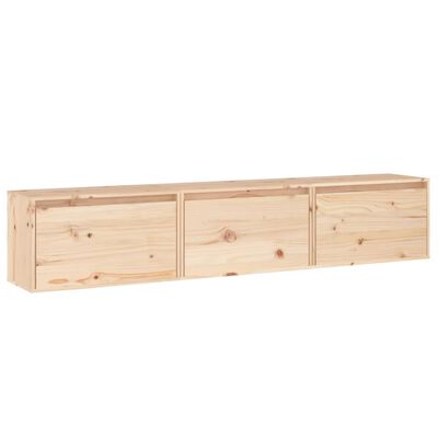 vidaXL Meubles TV 3 pcs bois massif de pin