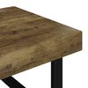 vidaXL Table basse Marron fonc&eacute; et noir 120x60x40 cm MDF et fer