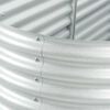 vidaXL Lit sur&eacute;lev&eacute; de jardin 320x80x81 cm Acier galvanis&eacute; Argent&eacute;