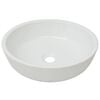 vidaXL Lavabo ronde C&eacute;ramique Blanc 42 x 12 cm