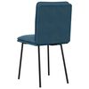 vidaXL Chaises &agrave; manger lot de 4 Bleu Velours