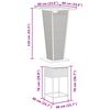 vidaXL Ensemble de bar de jardin 3 pcs et coussins gris r&eacute;sine tress&eacute;e