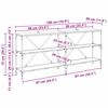 vidaXL Table console Bois ancien 180 x 30 x 75 cm Bois d'ing&eacute;nierie