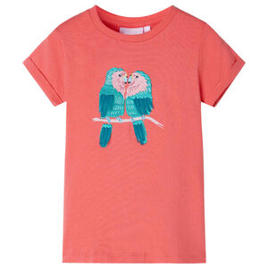 vidaXL T-shirt pour enfants corail 104