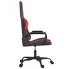 vidaXL Chaise de jeu Noir et rouge Similicuir