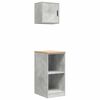 vidaXL Armoires de garage 2 pcs gris b&eacute;ton bois d'ing&eacute;nierie