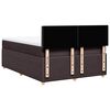 vidaXL Sommier &agrave; lattes de lit avec matelas Marron fonc&eacute; 140x190 cm