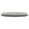 vidaXL Coussin de Dos Gris clair 120 x 50 cm Tissu en velours c&ocirc;tel&eacute;