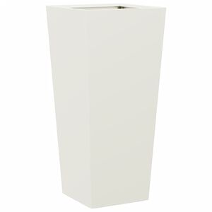 vidaXL Jardini&egrave;re blanc 35x35x75 cm acier