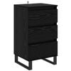 vidaXL Buffet Ch&ecirc;ne noir Bois d'ing&eacute;nierie