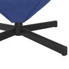 vidaXL Fauteuil &oelig;uf Bleu police 63 x 73 x 90 cm Velours