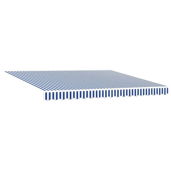 vidaXL Auvent R&eacute;tractable Bleu et Blanc 400 &times; 300 cm