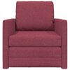 vidaXL Canap&eacute;-Lit 60cm Bordeaux tissu