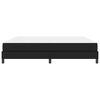 vidaXL Cadre de lit avec matelas Noir 200 x 200 cm tissu