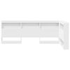 vidaXL T&ecirc;te de lit de rangement Blanc 90 cm Bois d'ing&eacute;nierie