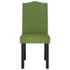 vidaXL Chaises &agrave; manger lot de 2 vert clair velours