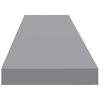 vidaXL &Eacute;tag&egrave;res murales flottantes 4 pcs gris 120x23,5x3,8 cm MDF