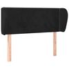 vidaXL T&ecirc;te de lit avec oreilles Noir 93x23x78/88 cm Velours