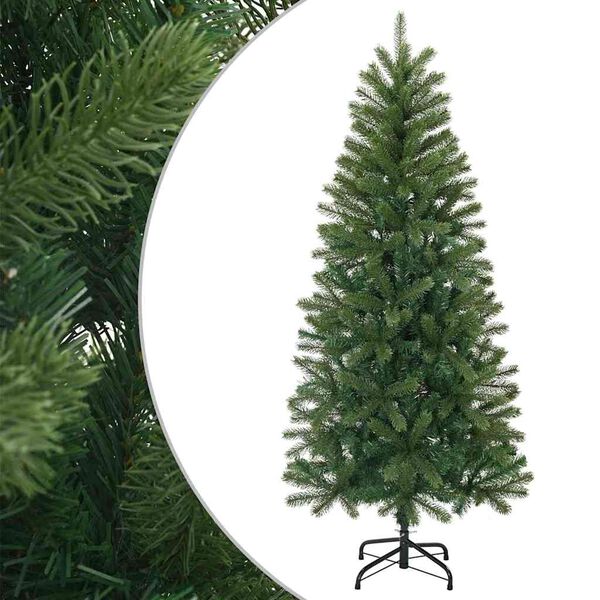vidaXL Sapin de Noël artificiel Vert 120 cm PVC, PE et acier
