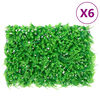 &nbsp;vidaXL Cl&ocirc;ture feuilles de foug&egrave;re artificielles 6 pcs vert 40x60 cm