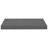 vidaXL &Eacute;tag&egrave;re murale flottante Gris brillant 50x23x3,8 cm MDF