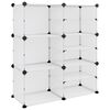vidaXL &Eacute;tag&egrave;re &agrave; chaussures Transparent 84x31,5x93 cm PP