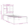 vidaXL Cadre de lit sans matelas blanc 100x200 cm bois massif