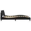 vidaXL Cadre de lit Dover noir 160x200 cm similicuir