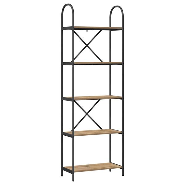 vidaXL &Eacute;tag&egrave;re Ch&ecirc;ne artisanal 60 x 30 x 183 cm Bois d'ing&eacute;nierie