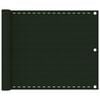 vidaXL &Eacute;cran de balcon Vert fonc&eacute; 75x300 cm PEHD