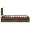 vidaXL Cadre de lit Ch&ecirc;ne brun 100 x 200 cm Bois de pin massif