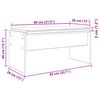 vidaXL Banc d'entr&eacute;e avec coussin Blanc 80 x 38 x 46 cm