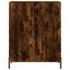 vidaXL Buffet haut Ch&ecirc;ne fum&eacute; 69,5x34x180 cm Bois d'ing&eacute;nierie