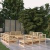 vidaXL Salon de jardin 13 pcs bois de pin massif