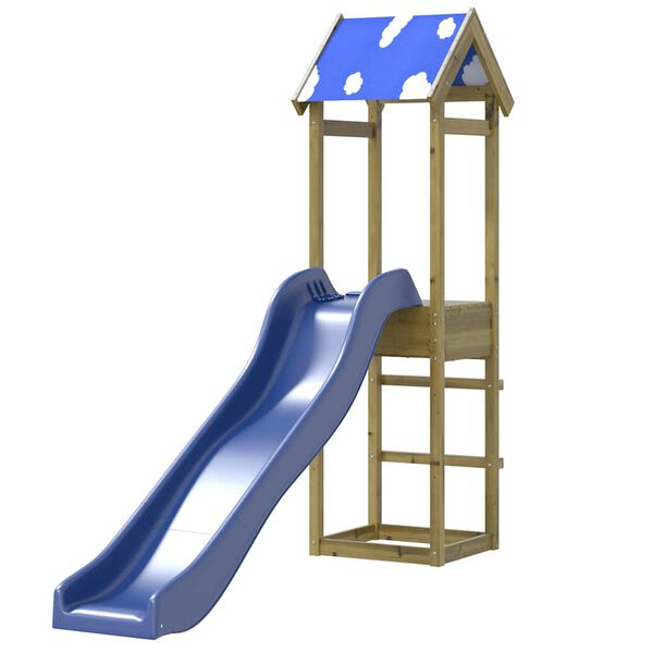 vidaXL Aire de jeux d'ext&eacute;rieur bois de pin impr&eacute;gn&eacute;