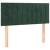 vidaXL T&ecirc;te de lit &agrave; LED Vert fonc&eacute; 90x5x78/88 cm Velours