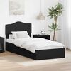 vidaXL Lit de Rangement Noir 100 x 200 cm Bois d'ing&eacute;nierie