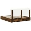 vidaXL Lit de Rangement Ch&ecirc;ne fum&eacute; 180 x 200 cm Bois d'ing&eacute;nierie