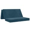 vidaXL Canap&eacute;-lit pliable 160 x 67 x 45 cm Bleu