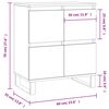 vidaXL Buffet Sonoma gris 60x35x70 cm Bois d'ing&eacute;nierie