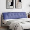 vidaXL Coussin de Dos Bleu denim 180 x 19 x 50 cm tissu