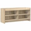 vidaXL Meuble TV 100 x 33 x 47 cm Ch&ecirc;ne Sonoma Bois d'ing&eacute;nierie