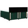 vidaXL Sommier &agrave; lattes de lit et matelas Vert fonc&eacute; 180x200cm Velours